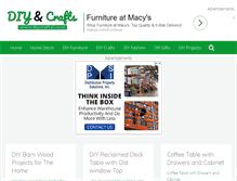 Tablet Screenshot of diyandcraftsideas.com